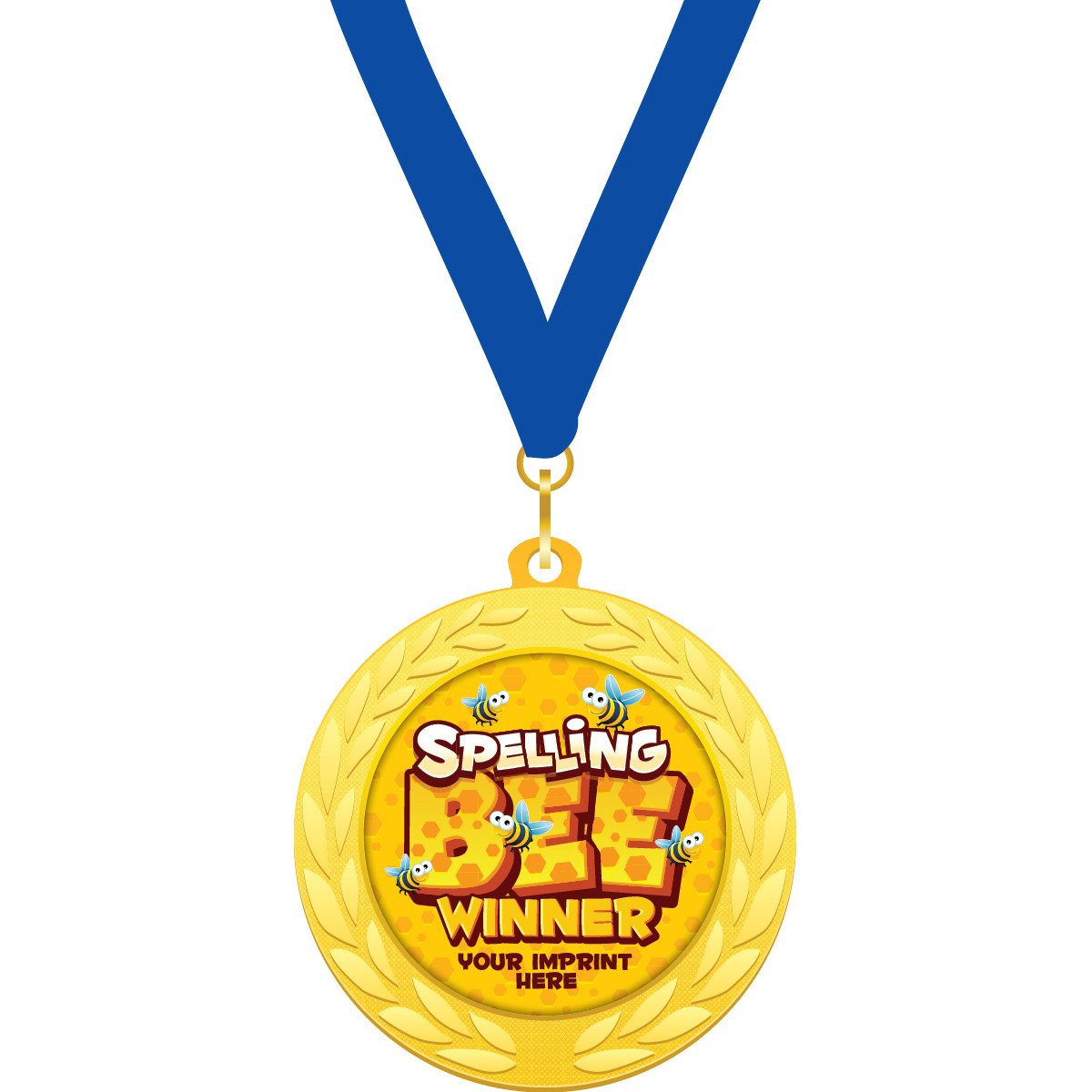 Custom Gold Medallion Spelling Bee Winner